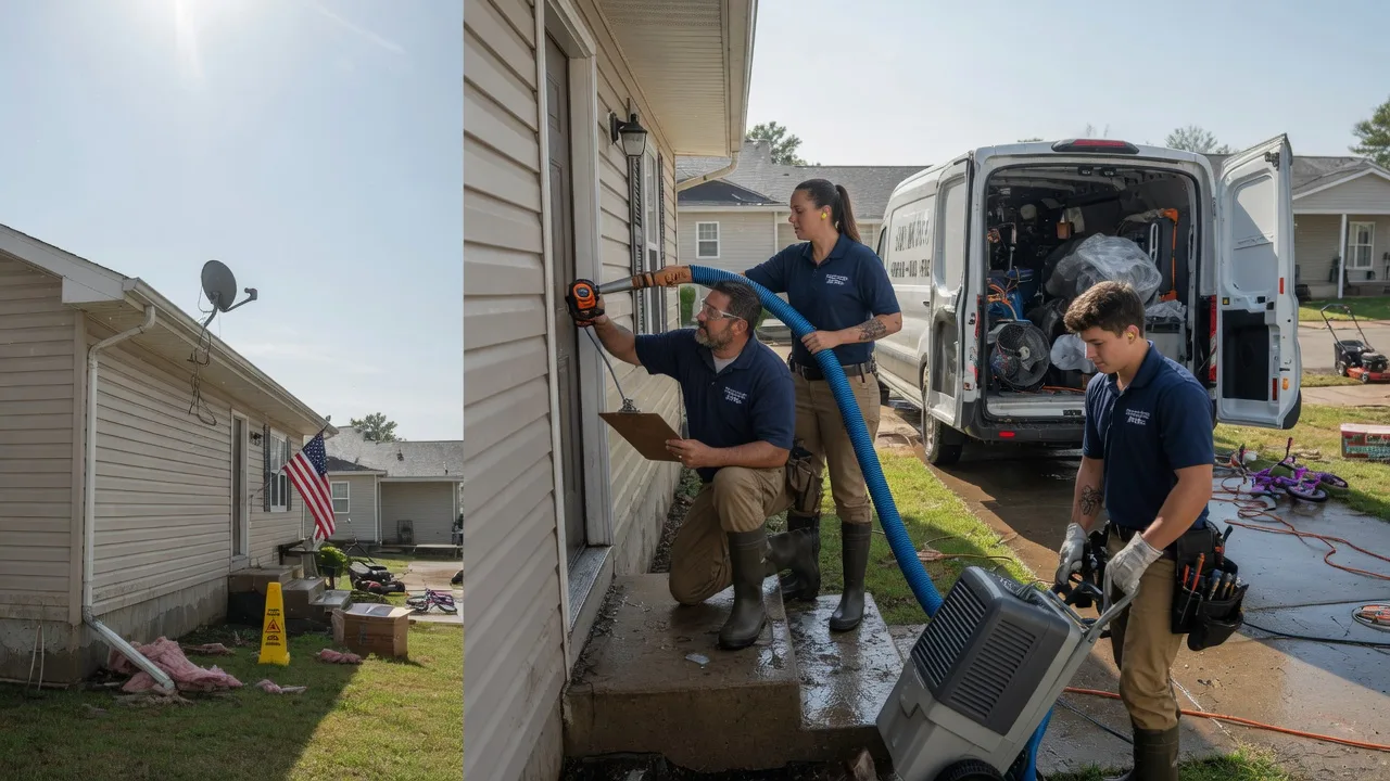 Ceiling Water Damage Restoration in Renault, IL near me